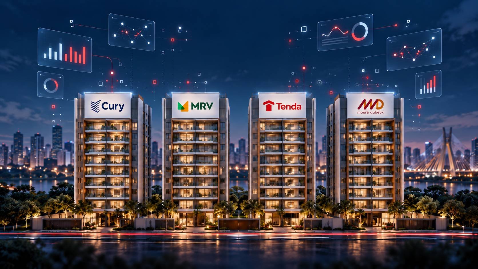 Mostramos prévias de MRV, Cury, Tenda e Moura Dubeux à IA: veja qual ela achou melhor