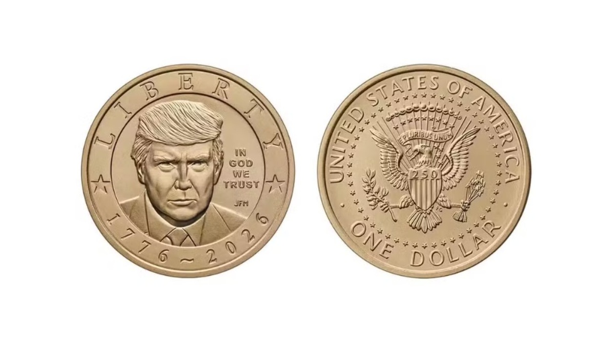Moeda de US$ 1 com rosto de Trump é lançada nos EUA e desafia uma lei de 160 anos do país