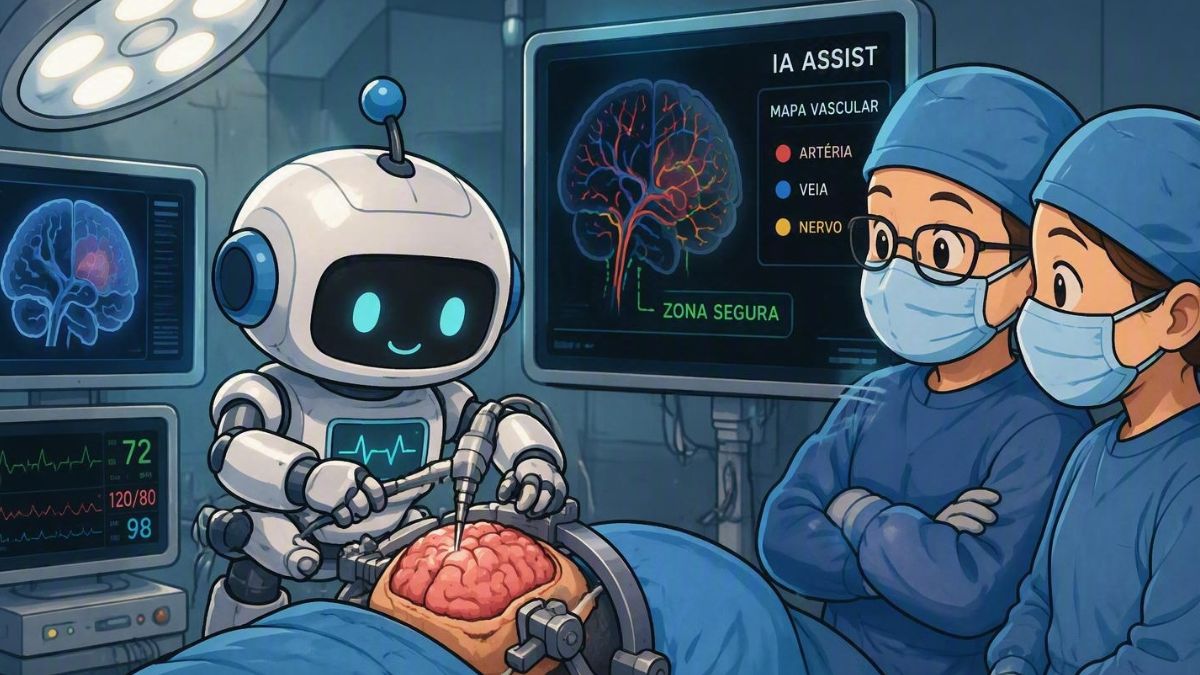 Primeira cirurgia cerebral com assistência de inteligência artificial da história resulta em remoção de tumor